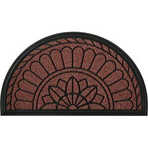 ✨ Half Round Door Mat Non-Slip Durable Rubber Door Mats Heavy Duty Doormat